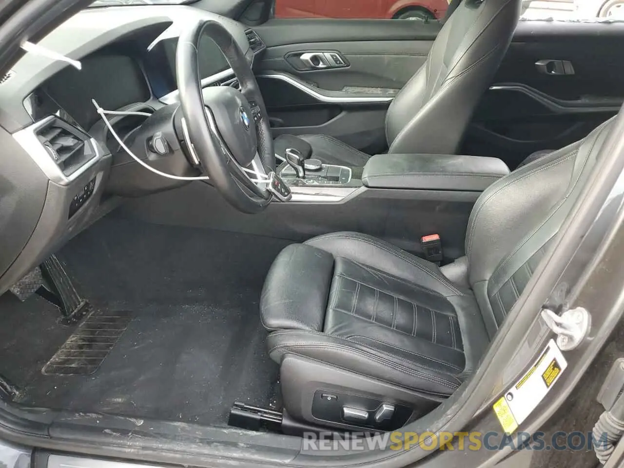 7 fotografías del automóvil dañado 3MW5R1J50K8B01198 BMW 3 SERIES 2019