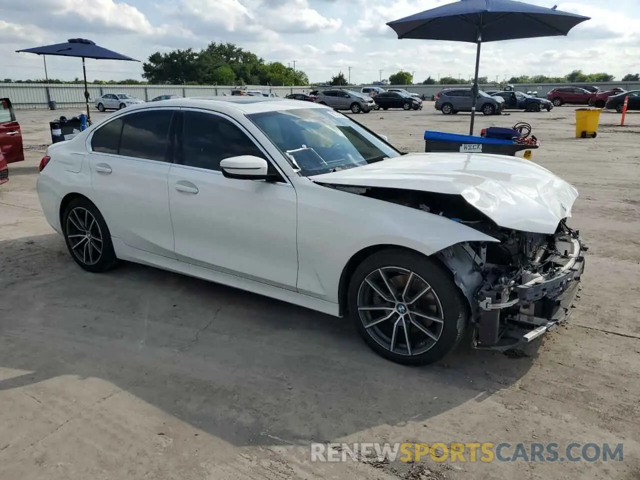 4 fotografías del automóvil dañado 3MW5R1J51K8B01887 BMW 3 SERIES 2019