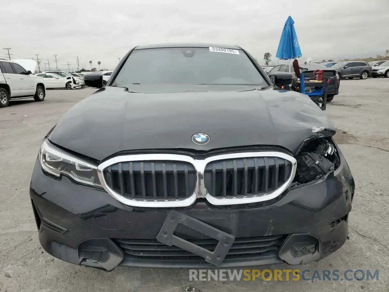 5 fotografías del automóvil dañado 3MW5R1J54K8A05655 BMW 3 SERIES 2019