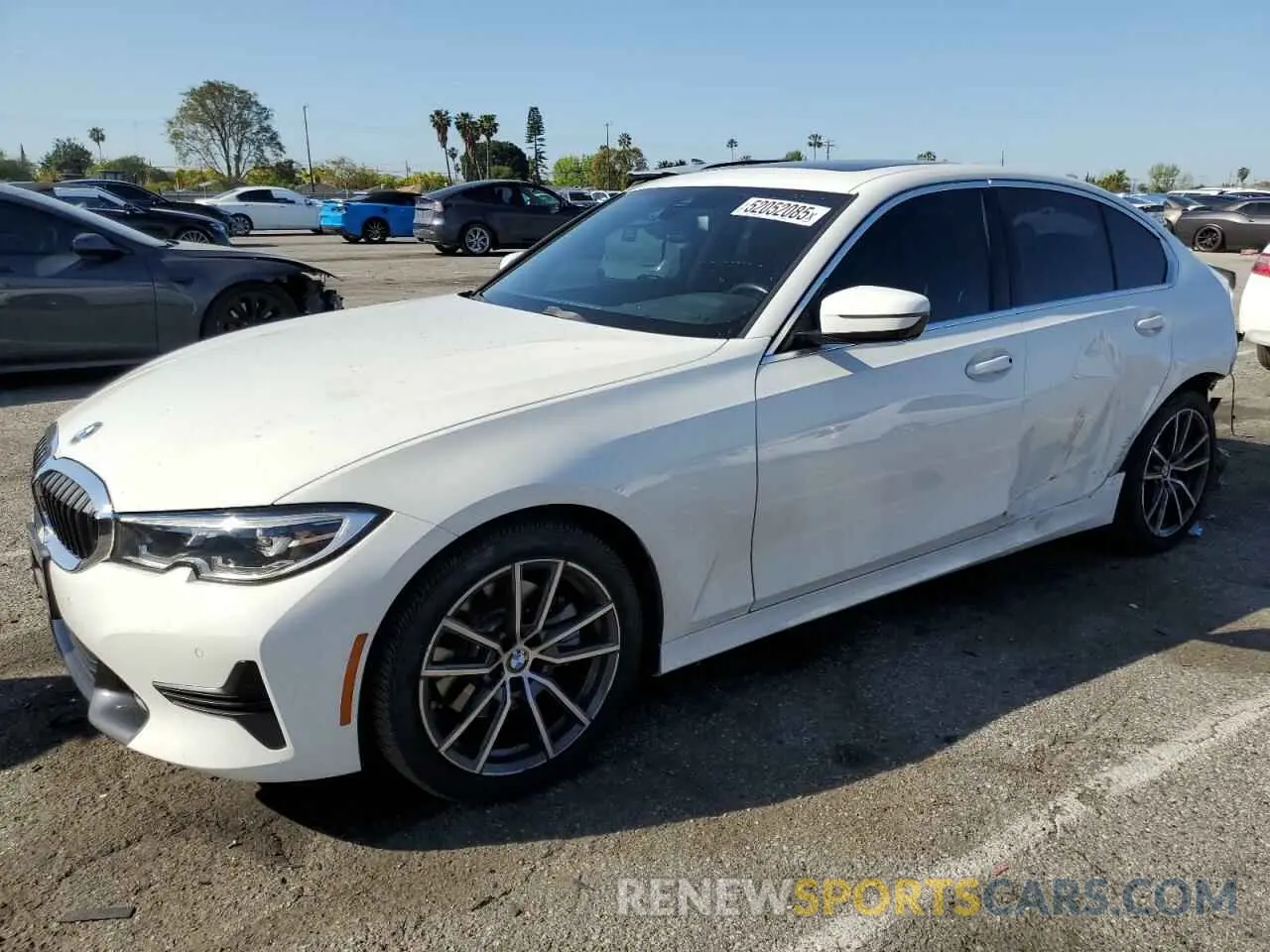 1 fotografías del automóvil dañado 3MW5R1J54K8B00443 BMW 3 SERIES 2019