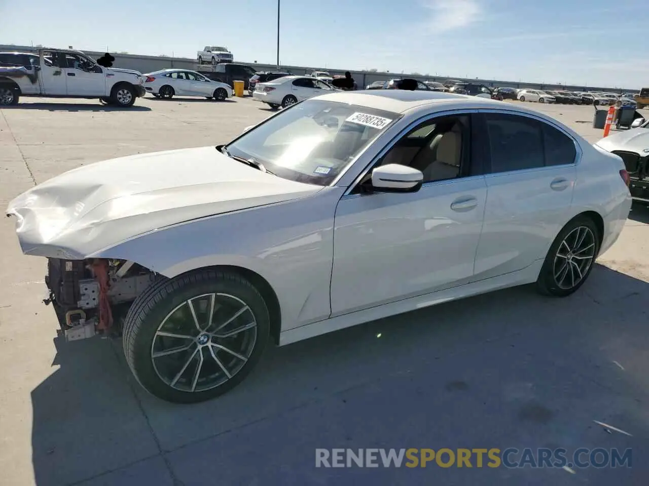 1 fotografías del automóvil dañado 3MW5R1J55K8B01407 BMW 3 SERIES 2019