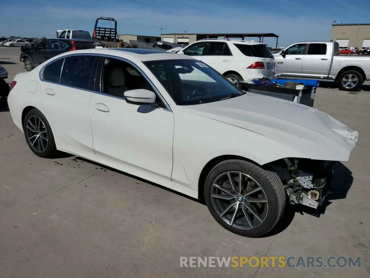 4 fotografías del automóvil dañado 3MW5R1J55K8B01407 BMW 3 SERIES 2019