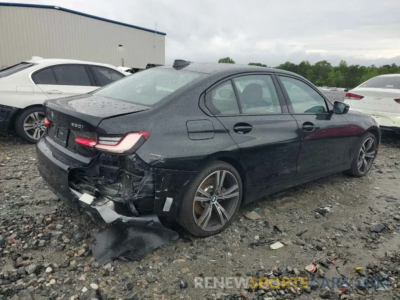 3 fotografías del automóvil dañado 3MW5R1J59K8A03836 BMW 3 SERIES 2019