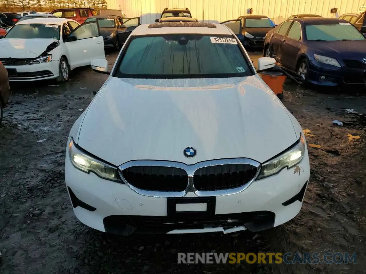 5 fotografías del automóvil dañado 3MW5R7J55K8B03029 BMW 3 SERIES 2019