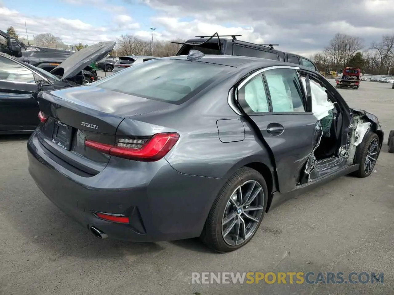 3 fotografías del automóvil dañado 3MW5R7J59K8B00893 BMW 3 SERIES 2019