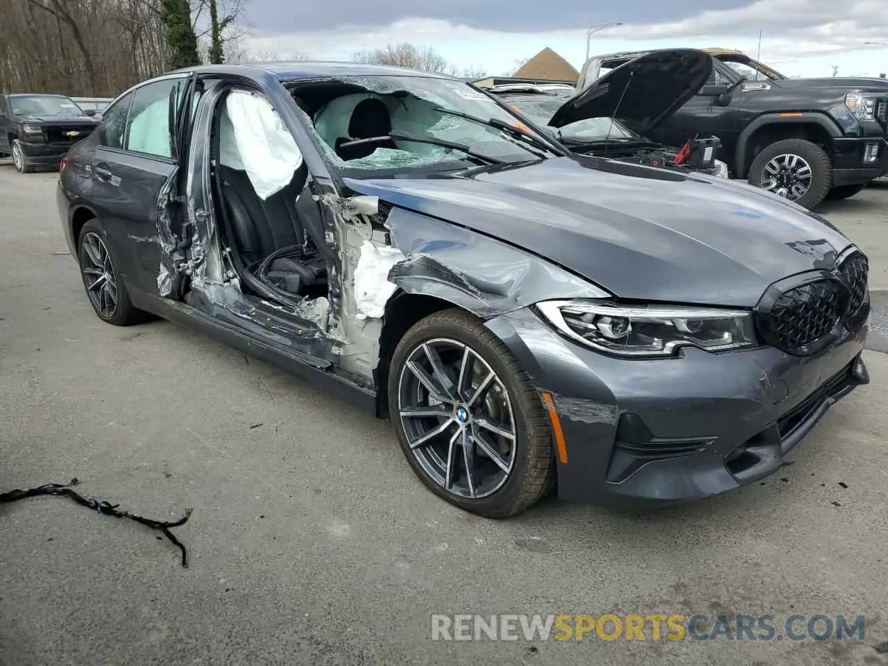 4 fotografías del automóvil dañado 3MW5R7J59K8B00893 BMW 3 SERIES 2019