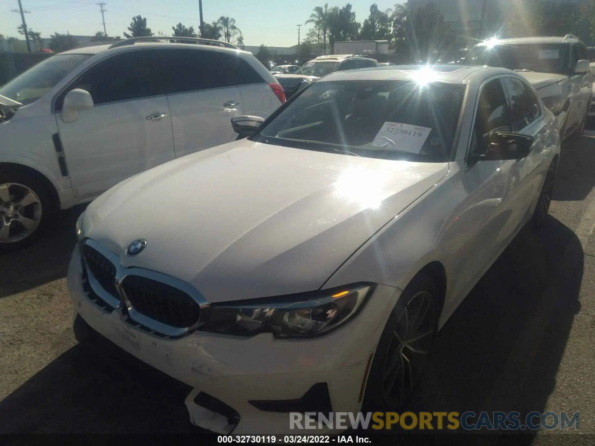 2 fotografías del automóvil dañado WBA5R1C54KAJ99394 BMW 3 SERIES 2019