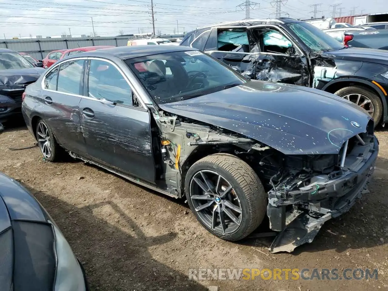 4 fotografías del automóvil dañado WBA5R1C55KAJ98853 BMW 3 SERIES 2019