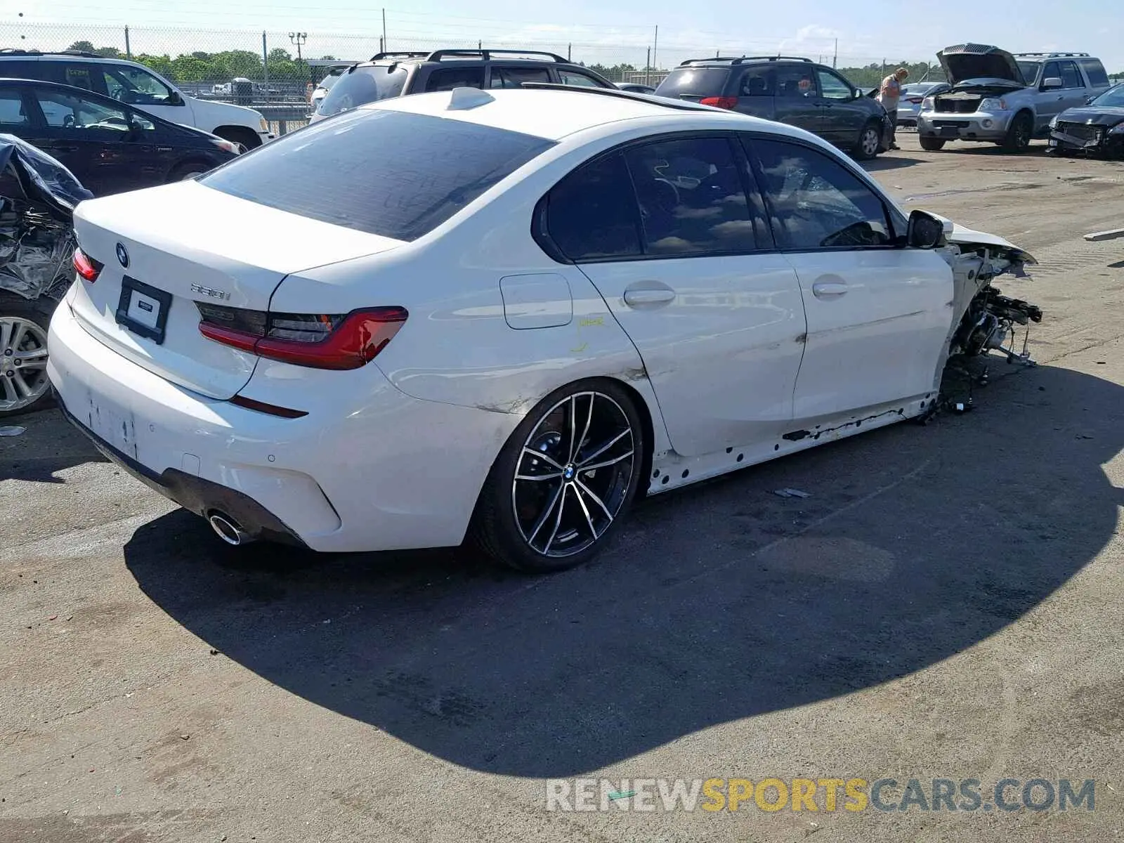 4 fotografías del automóvil dañado WBA5R7C53KAJ80807 BMW 3 SERIES 2019