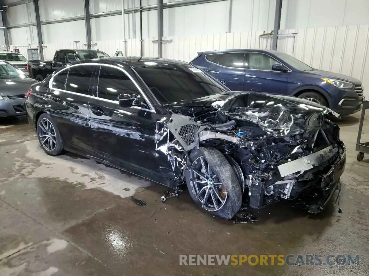 4 fotografías del automóvil dañado WBA5R7C56KAJ80526 BMW 3 SERIES 2019