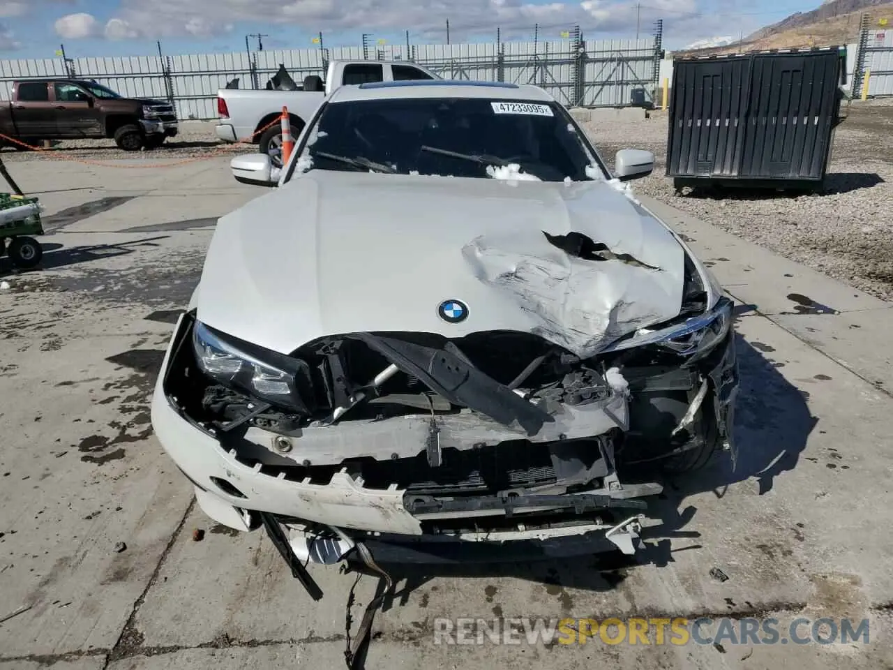 5 fotografías del automóvil dañado WBA5R7C57KAJ80695 BMW 3 SERIES 2019