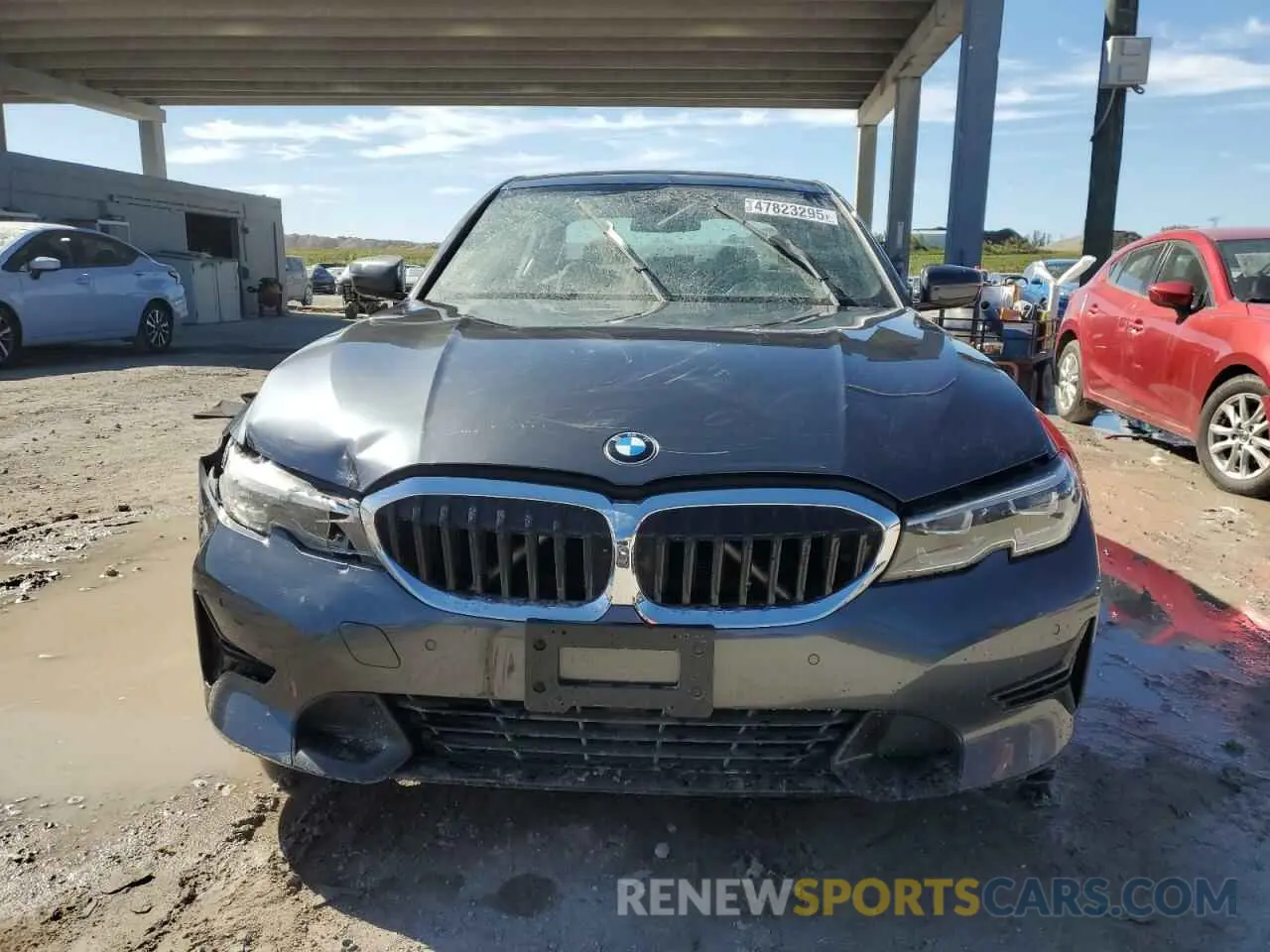 5 fotografías del automóvil dañado WBA5R7C58KAJ82049 BMW 3 SERIES 2019