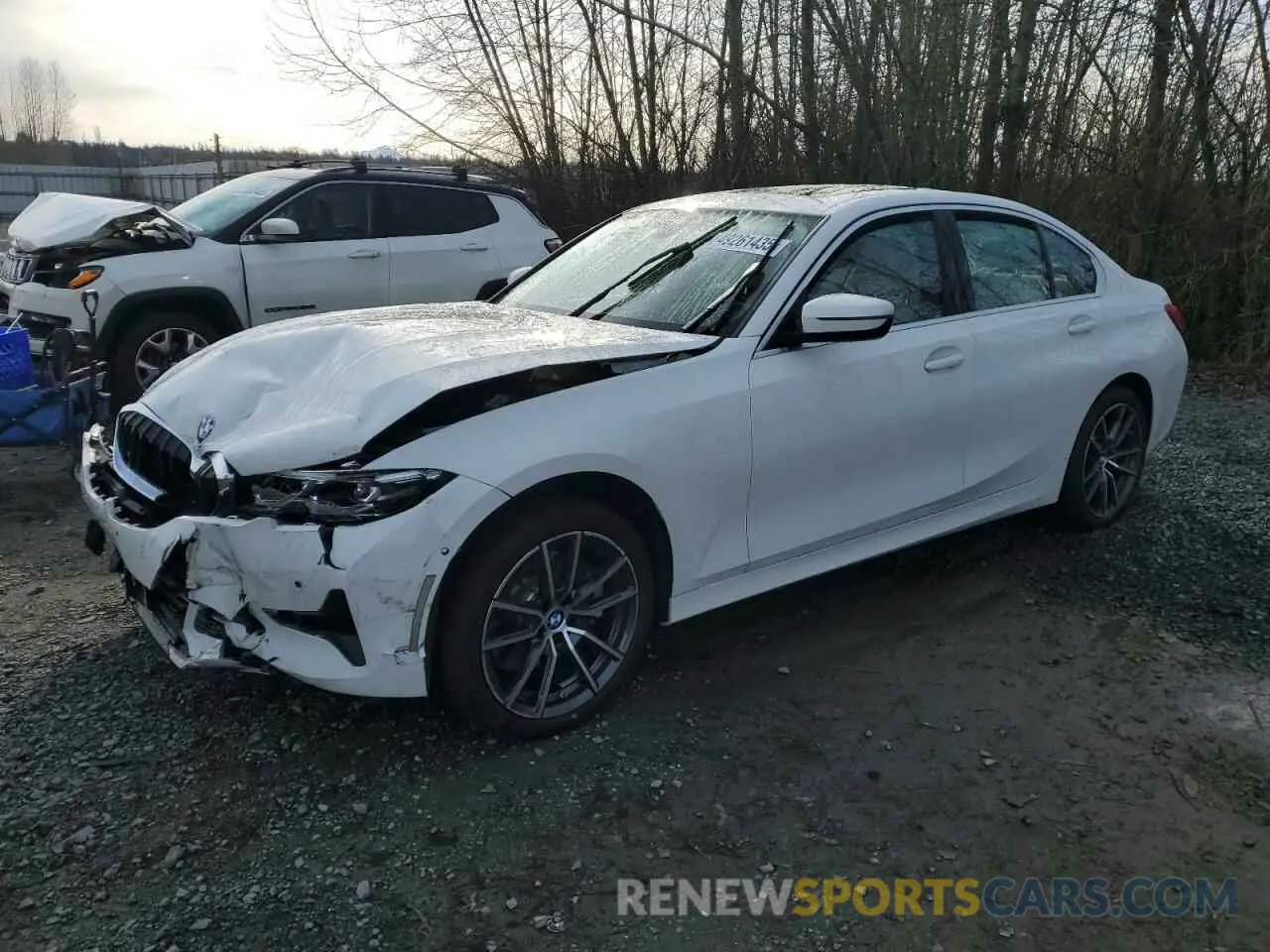 1 fotografías del automóvil dañado WBA5R7C58KAJ83816 BMW 3 SERIES 2019