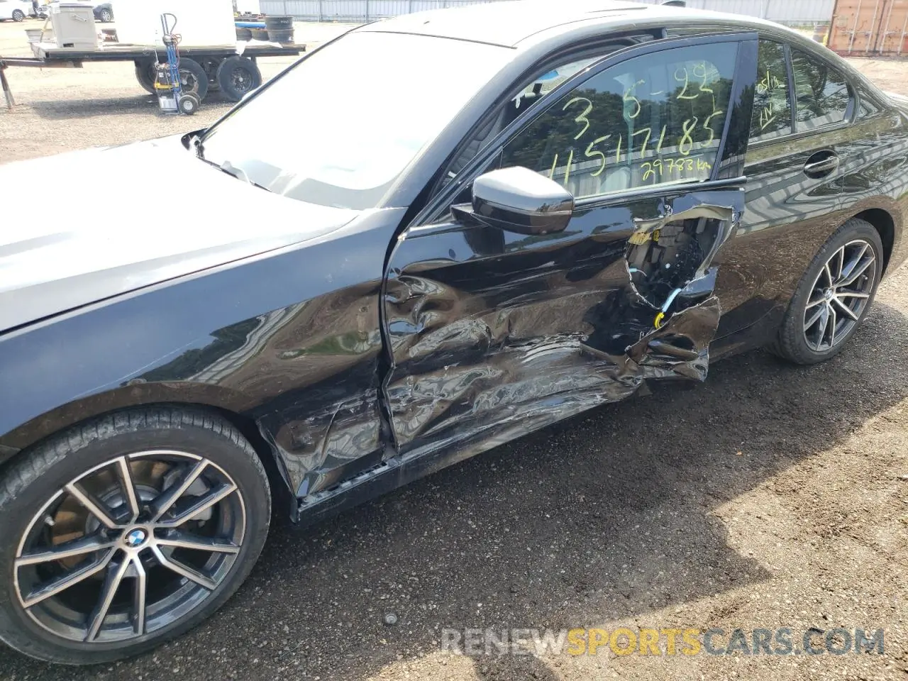 9 fotografías del automóvil dañado WBA5R7C59KAJ80083 BMW 3 SERIES 2019