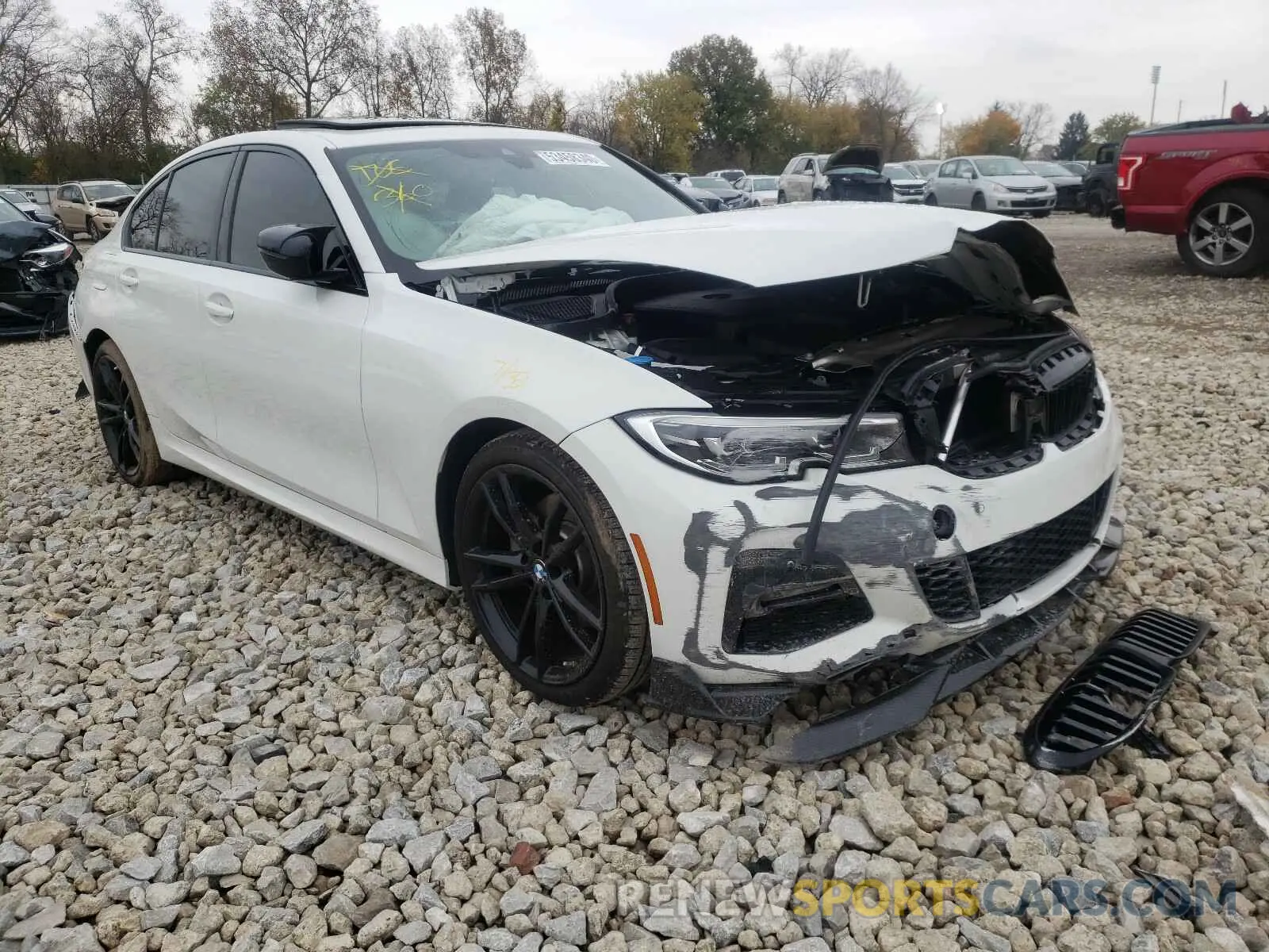 1 fotografías del automóvil dañado WBA5R7C59KAJ80648 BMW 3 SERIES 2019
