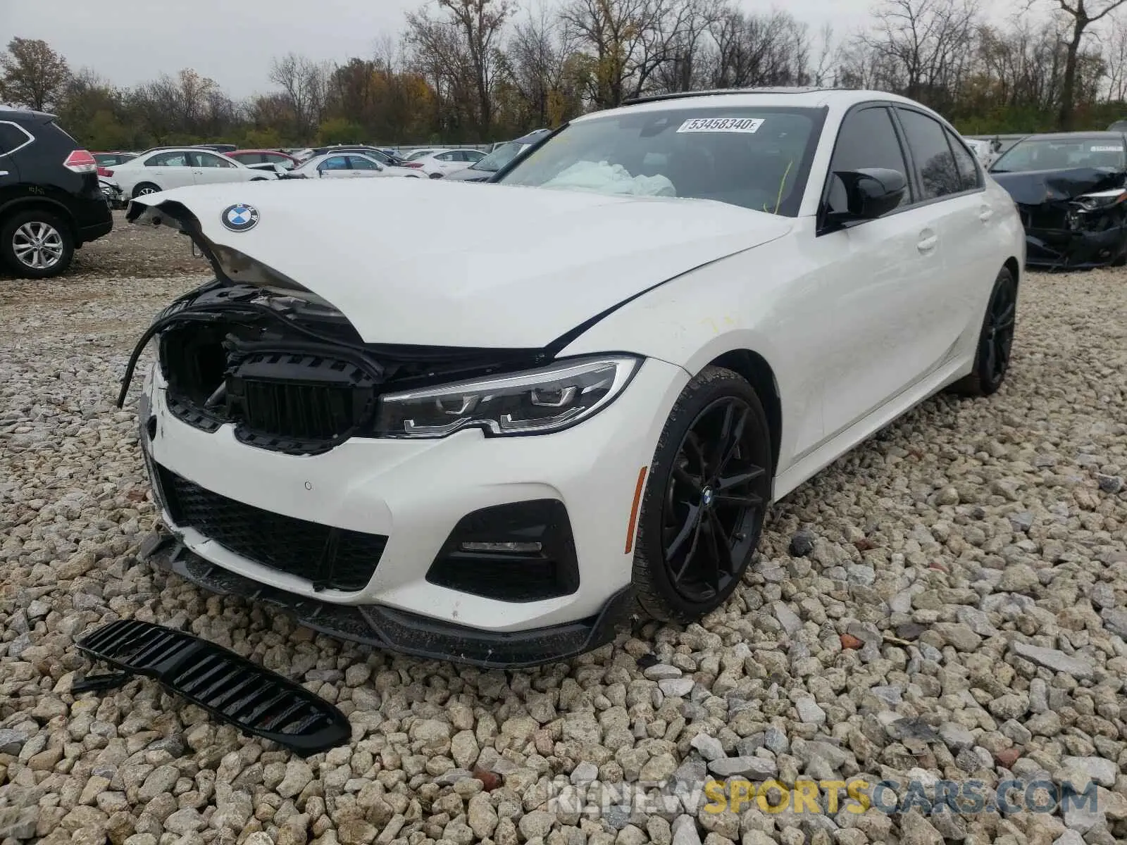 2 fotografías del automóvil dañado WBA5R7C59KAJ80648 BMW 3 SERIES 2019