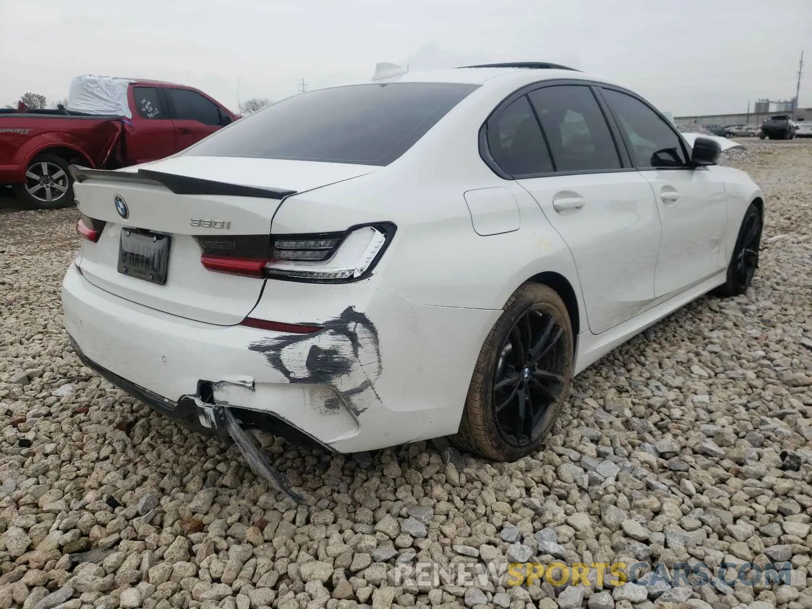4 fotografías del automóvil dañado WBA5R7C59KAJ80648 BMW 3 SERIES 2019