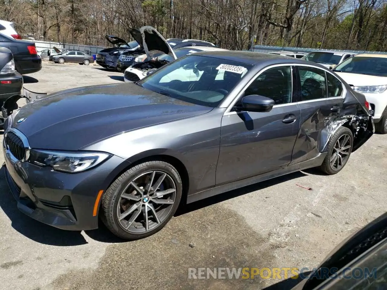 1 fotografías del automóvil dañado 3MW5R1J00L8B10487 BMW 3 SERIES 2020