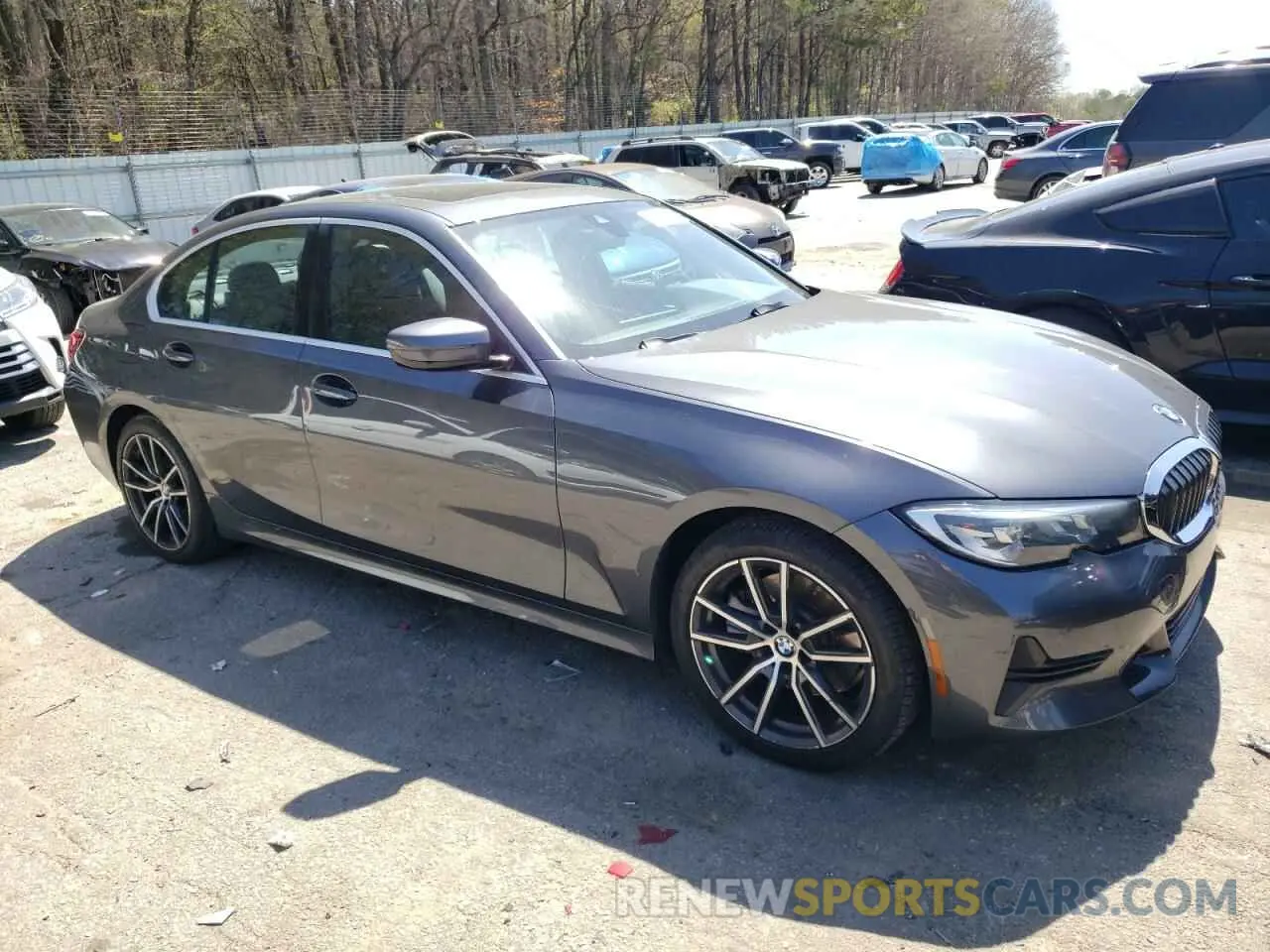 4 fotografías del automóvil dañado 3MW5R1J00L8B10487 BMW 3 SERIES 2020