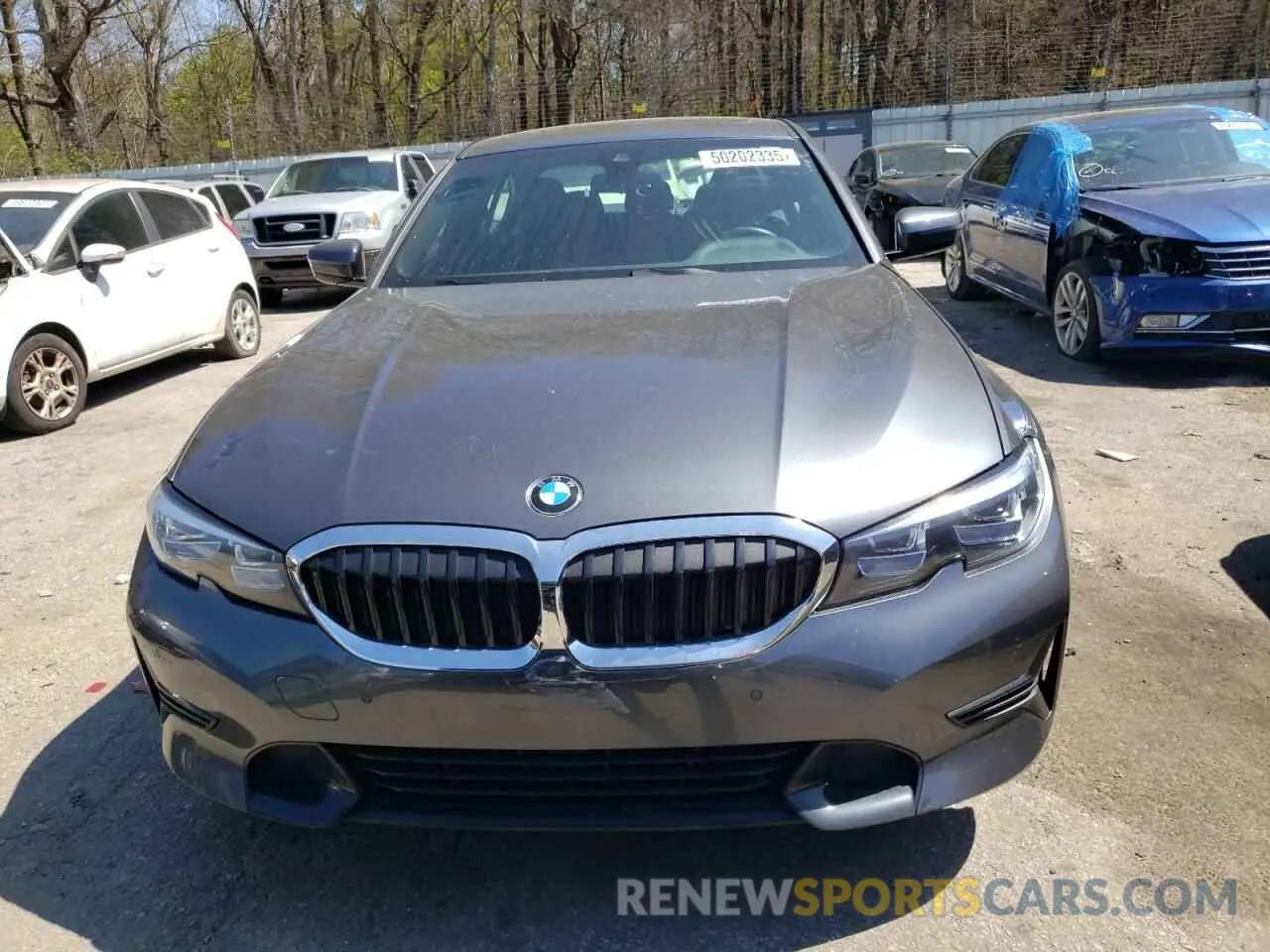 5 fotografías del automóvil dañado 3MW5R1J00L8B10487 BMW 3 SERIES 2020