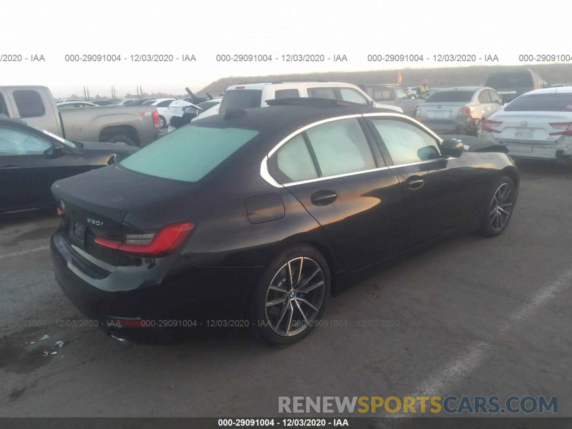 4 fotografías del automóvil dañado 3MW5R1J00L8B13616 BMW 3 SERIES 2020