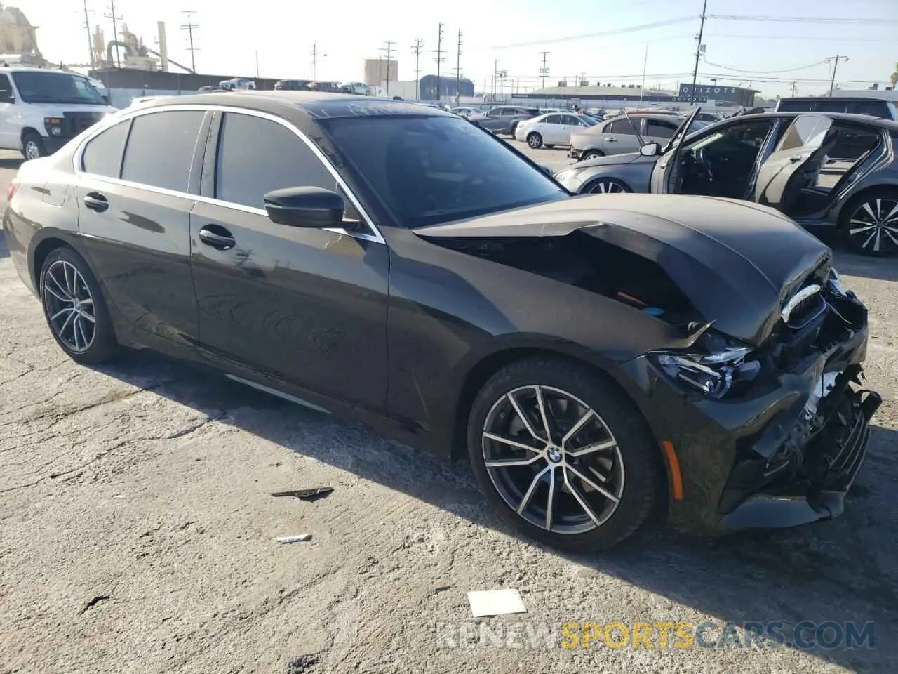 4 fotografías del automóvil dañado 3MW5R1J00L8B16998 BMW 3 SERIES 2020
