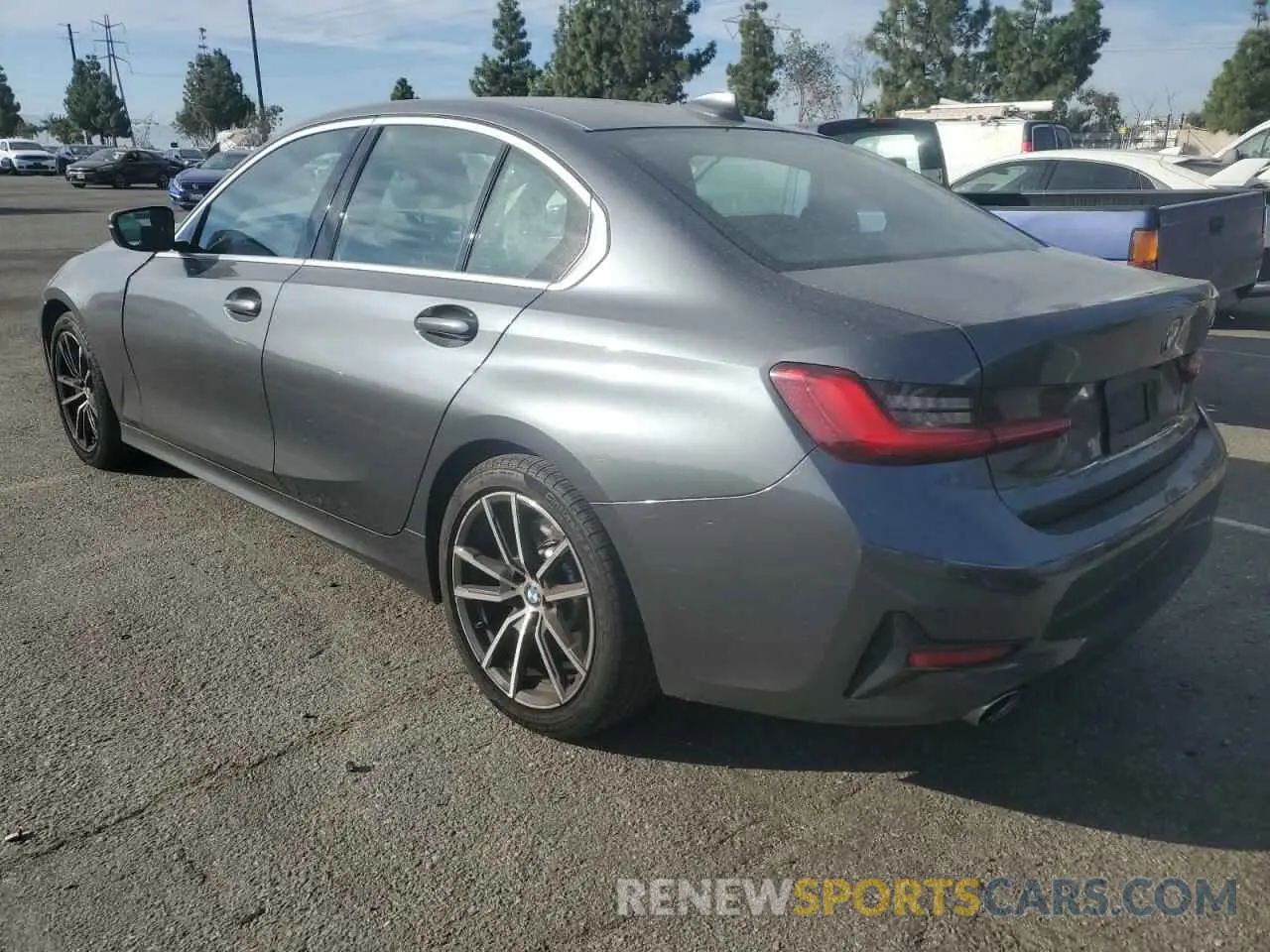 2 fotografías del automóvil dañado 3MW5R1J00L8B20307 BMW 3 SERIES 2020