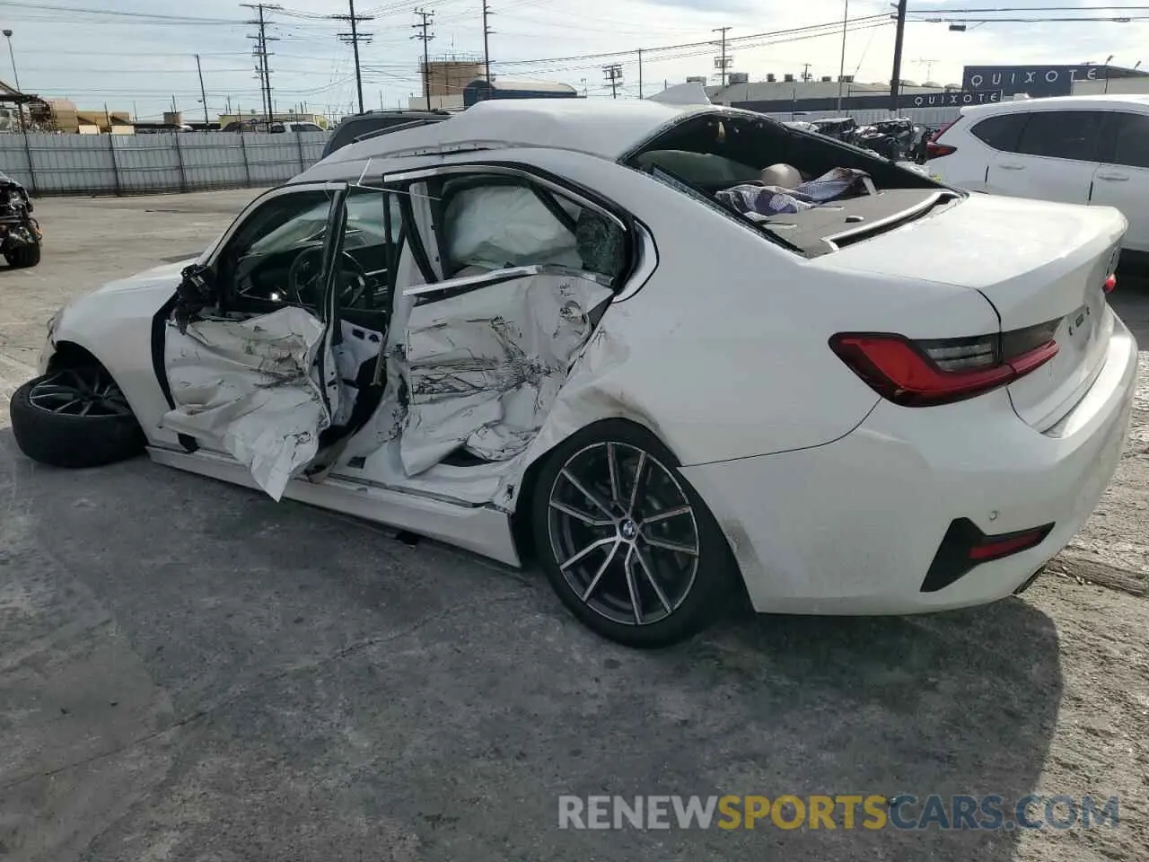 2 fotografías del automóvil dañado 3MW5R1J01L8B07758 BMW 3 SERIES 2020