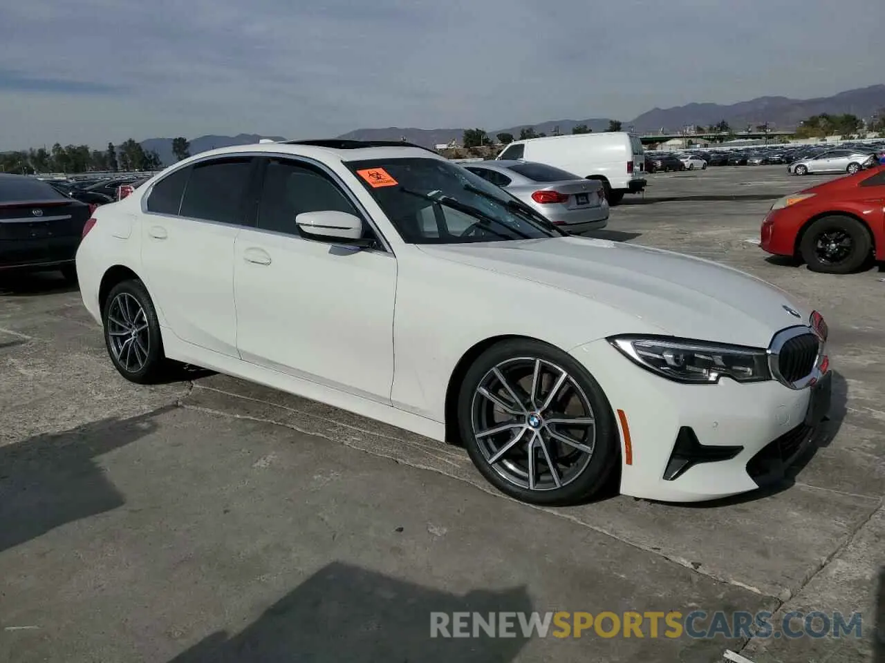 4 fotografías del automóvil dañado 3MW5R1J01L8B07758 BMW 3 SERIES 2020