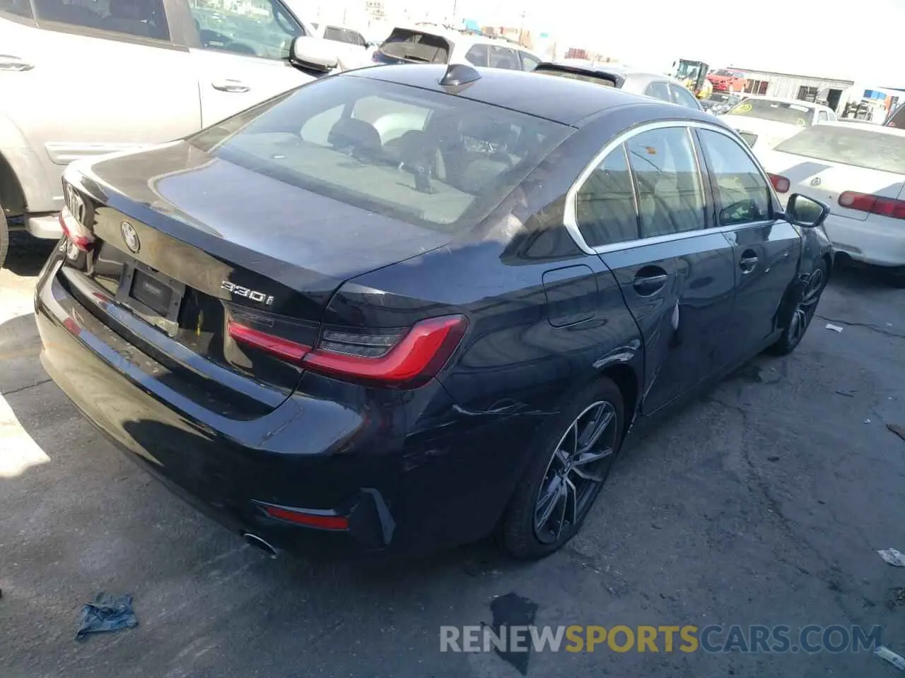 4 fotografías del automóvil dañado 3MW5R1J01L8B18971 BMW 3 SERIES 2020