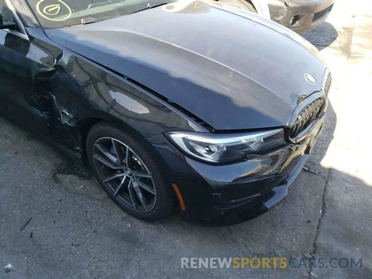 9 fotografías del automóvil dañado 3MW5R1J01L8B18971 BMW 3 SERIES 2020