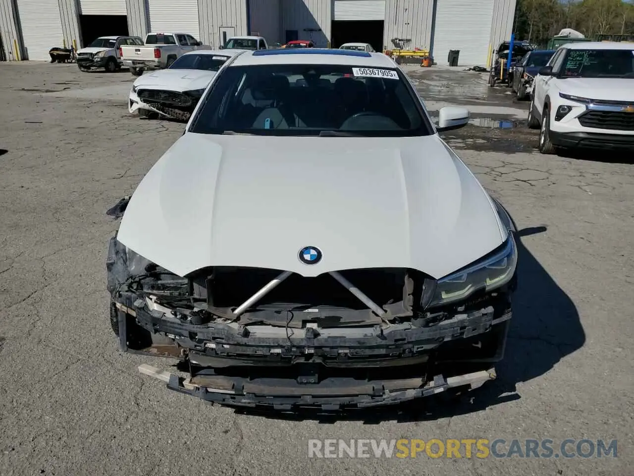 5 fotografías del automóvil dañado 3MW5R1J01L8B20932 BMW 3 SERIES 2020