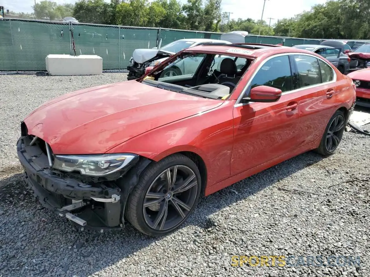 1 fotografías del automóvil dañado 3MW5R1J01L8B44177 BMW 3 SERIES 2020