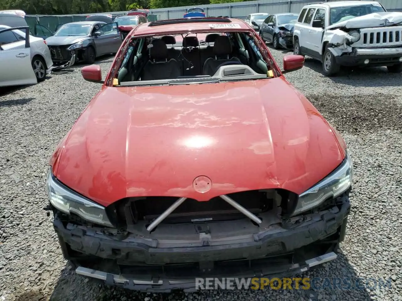 5 fotografías del automóvil dañado 3MW5R1J01L8B44177 BMW 3 SERIES 2020