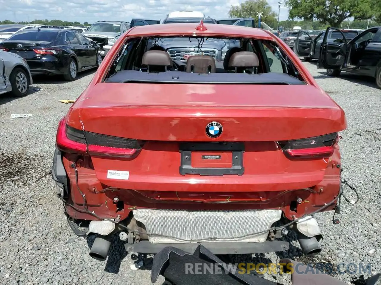 6 fotografías del automóvil dañado 3MW5R1J01L8B44177 BMW 3 SERIES 2020