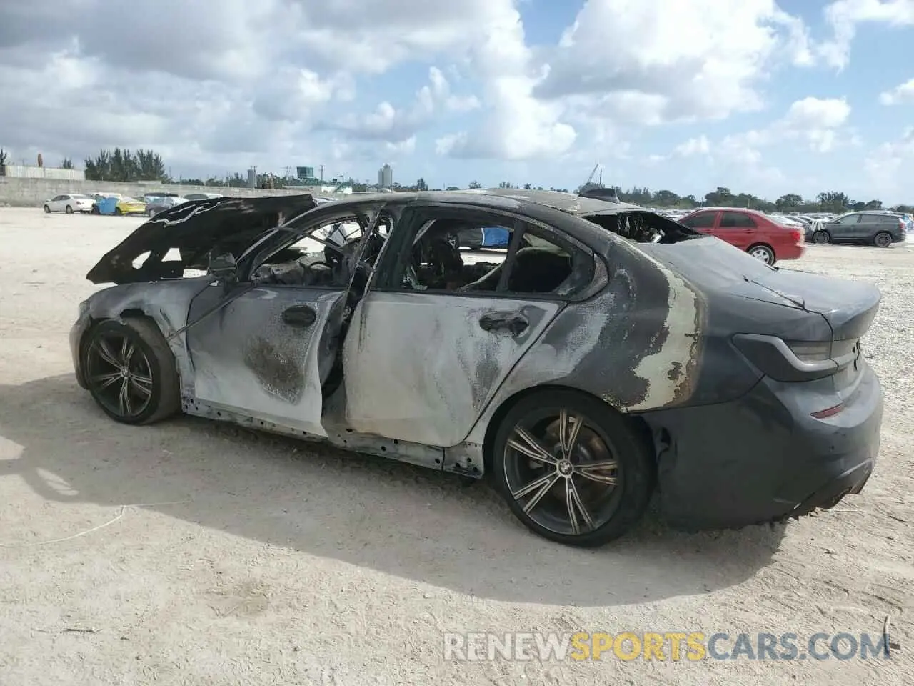 2 fotografías del automóvil dañado 3MW5R1J02L8B14847 BMW 3 SERIES 2020