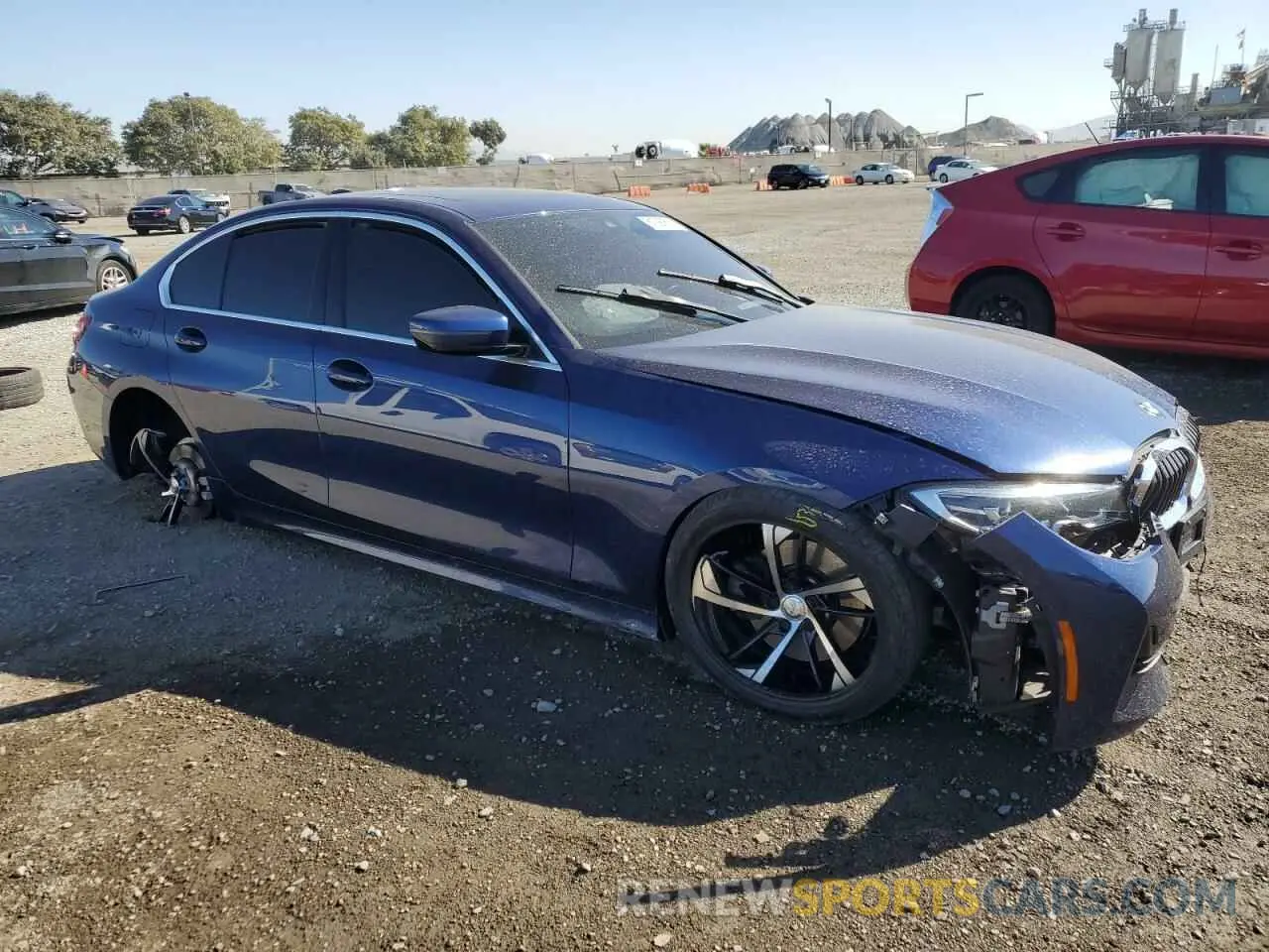 4 fotografías del automóvil dañado 3MW5R1J02L8B42793 BMW 3 SERIES 2020