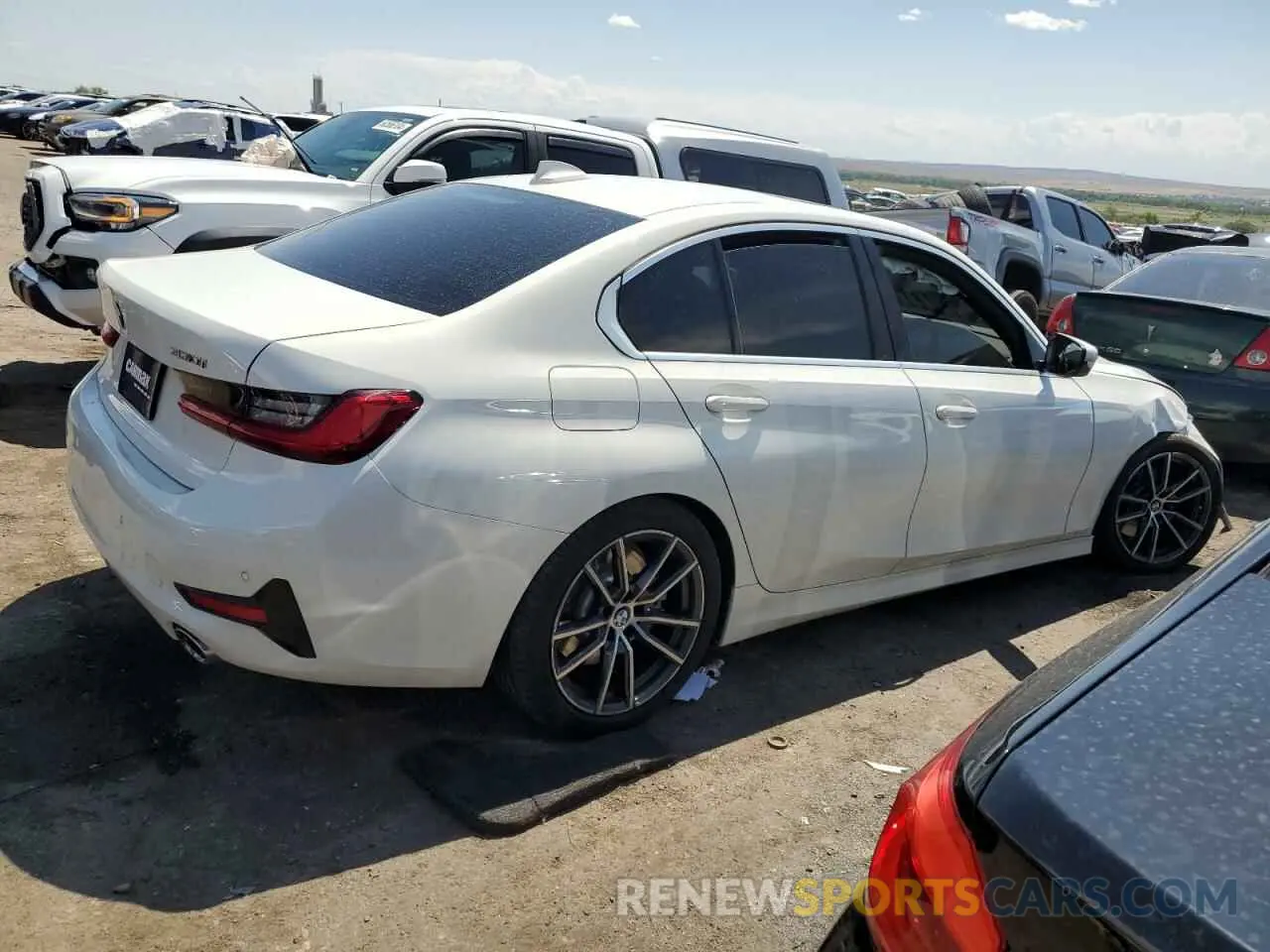 3 fotografías del automóvil dañado 3MW5R1J03L8B27509 BMW 3 SERIES 2020