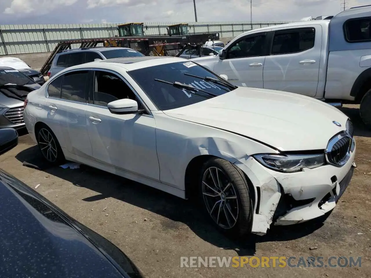 4 fotografías del automóvil dañado 3MW5R1J03L8B27509 BMW 3 SERIES 2020