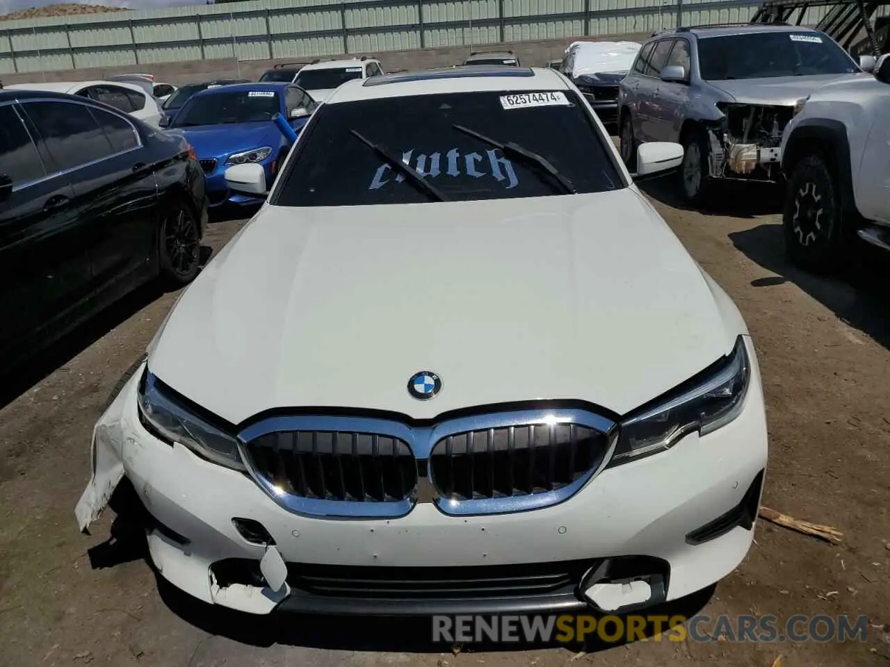 5 fotografías del automóvil dañado 3MW5R1J03L8B27509 BMW 3 SERIES 2020