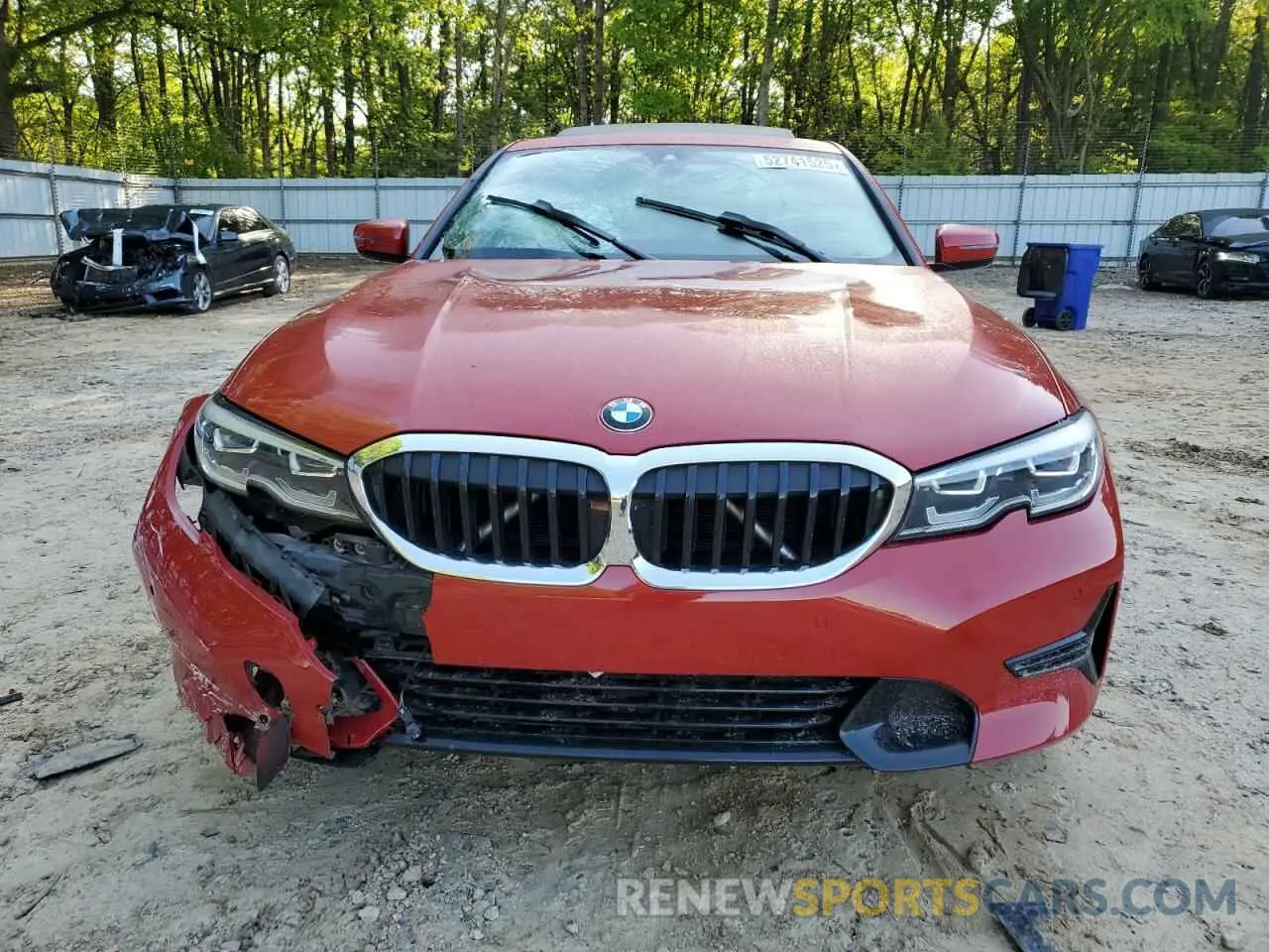 5 fotografías del automóvil dañado 3MW5R1J03L8B44245 BMW 3 SERIES 2020