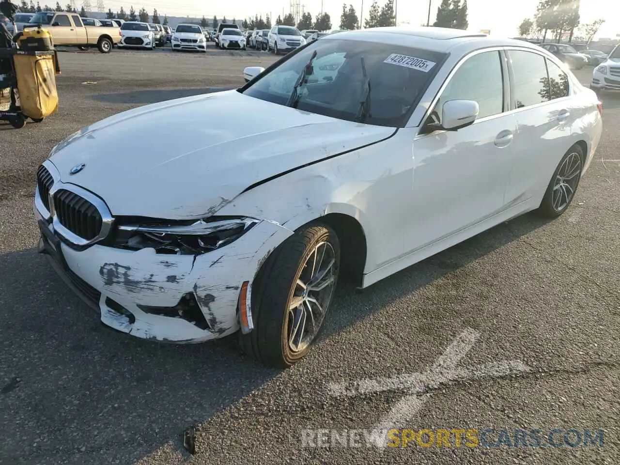 1 fotografías del automóvil dañado 3MW5R1J04L8B21380 BMW 3 SERIES 2020