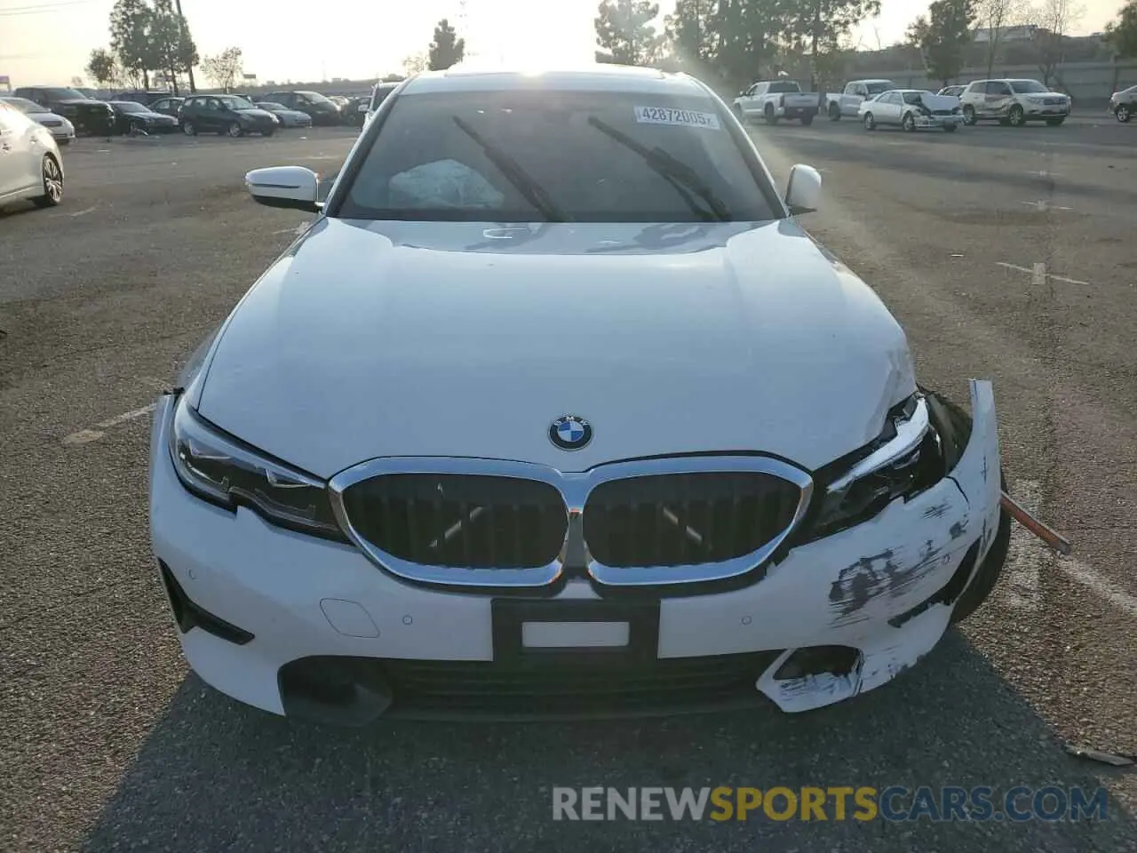 5 fotografías del automóvil dañado 3MW5R1J04L8B21380 BMW 3 SERIES 2020