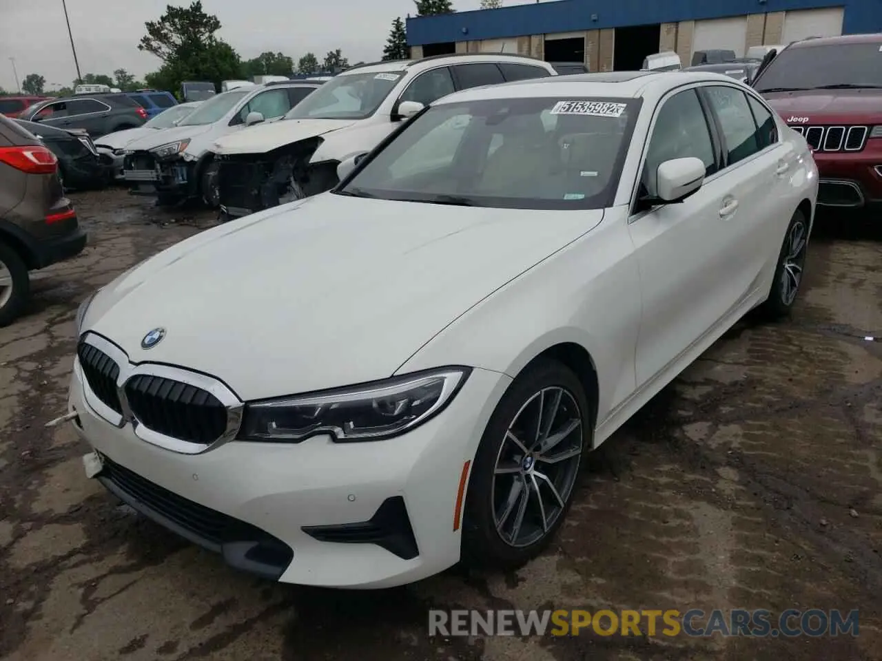 2 fotografías del automóvil dañado 3MW5R1J04L8B23694 BMW 3 SERIES 2020