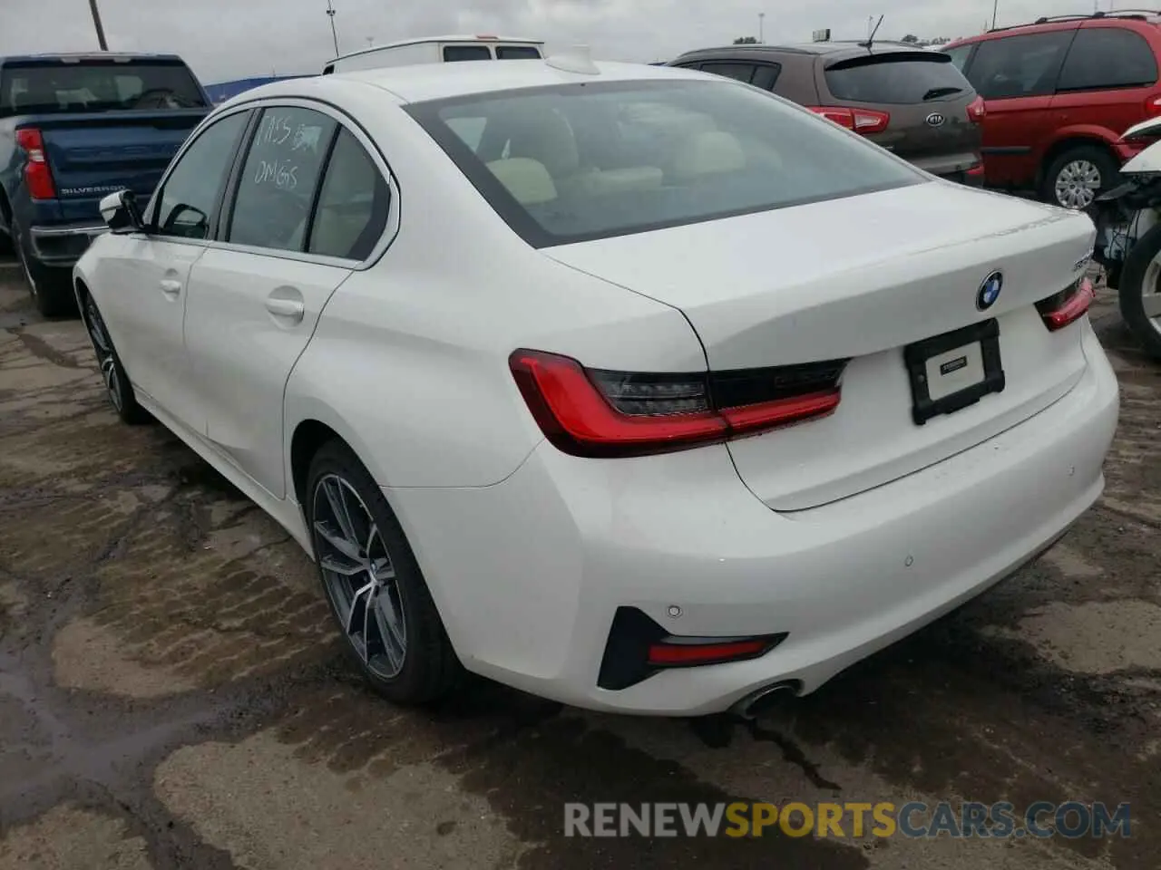 3 fotografías del automóvil dañado 3MW5R1J04L8B23694 BMW 3 SERIES 2020