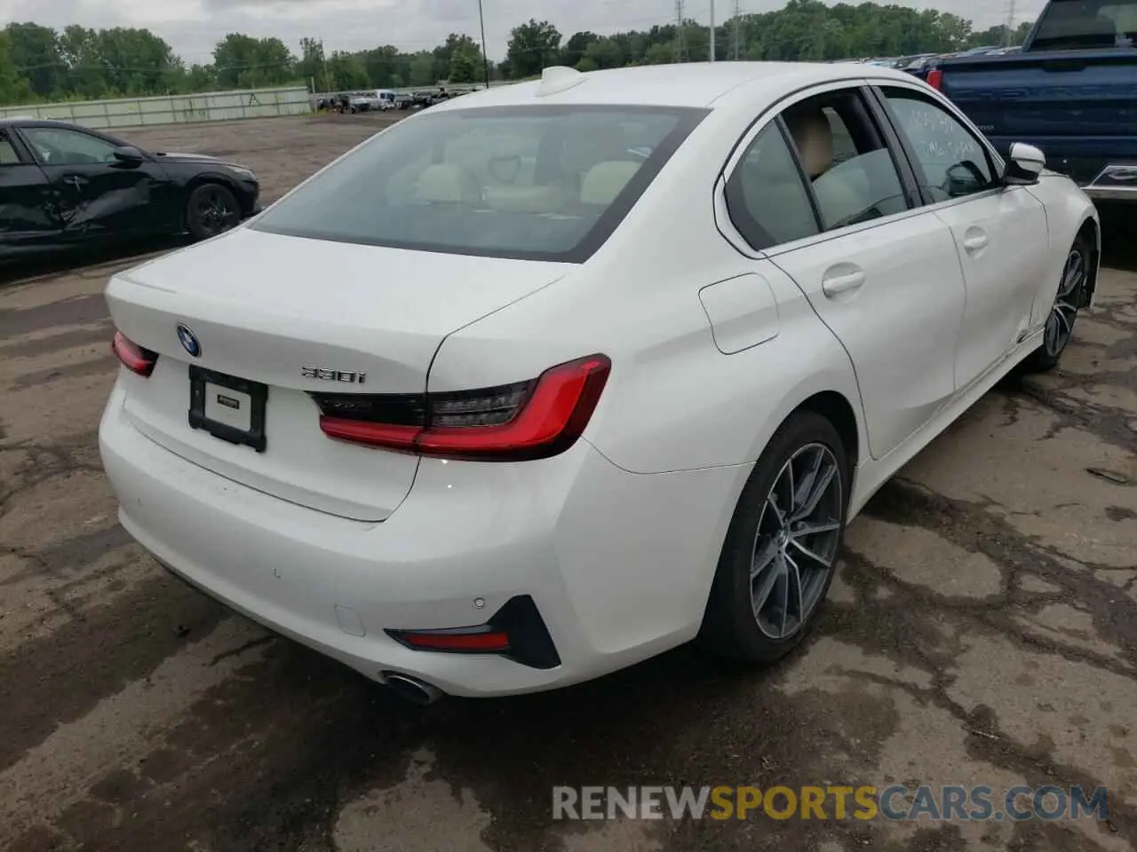 4 fotografías del automóvil dañado 3MW5R1J04L8B23694 BMW 3 SERIES 2020