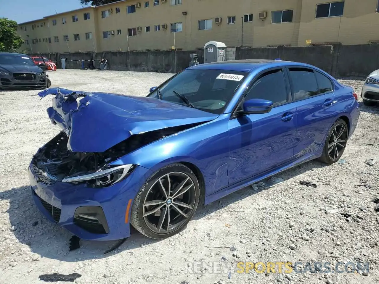1 fotografías del automóvil dañado 3MW5R1J04L8B42553 BMW 3 SERIES 2020