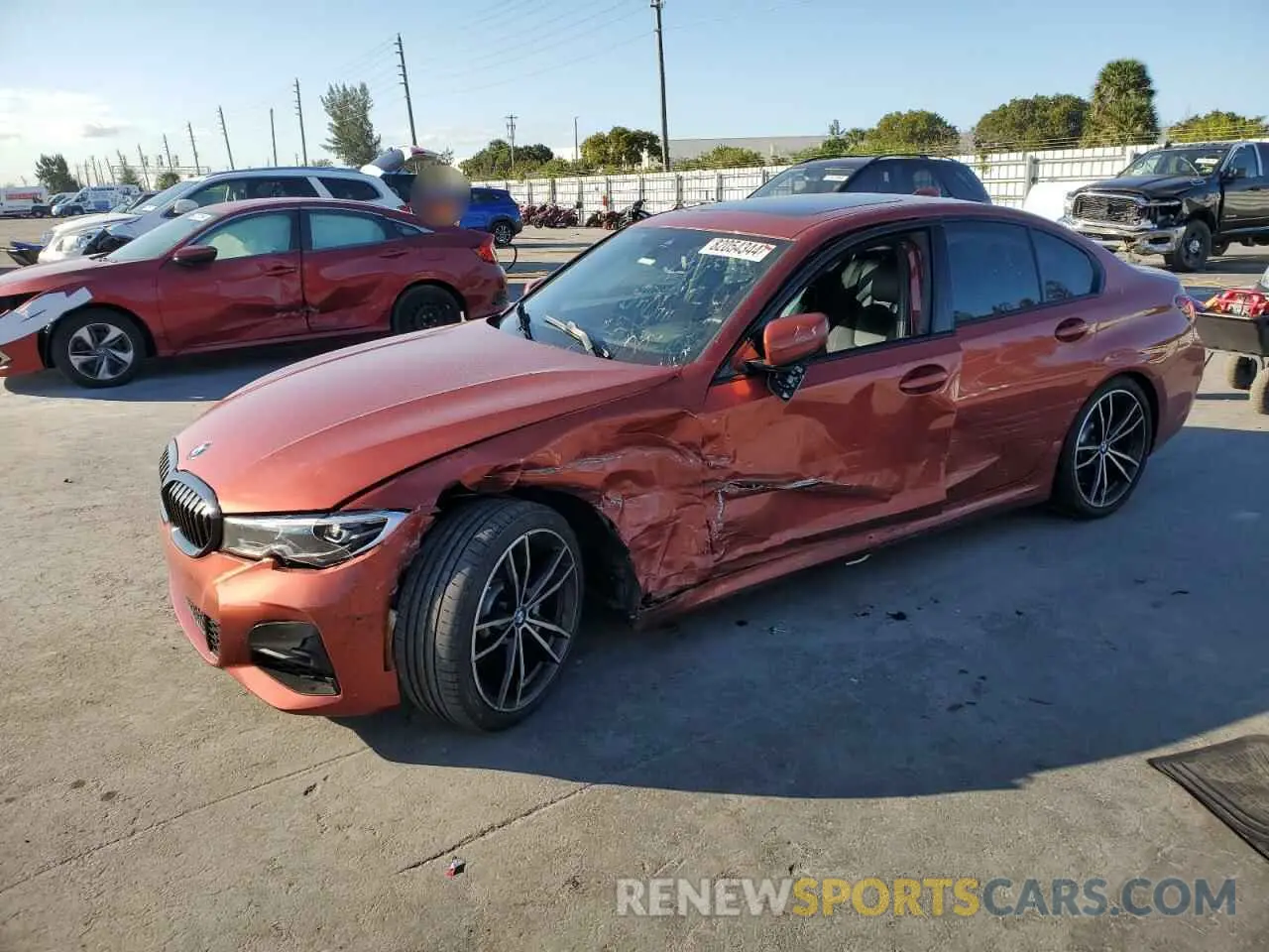 1 fotografías del automóvil dañado 3MW5R1J05L8B34879 BMW 3 SERIES 2020