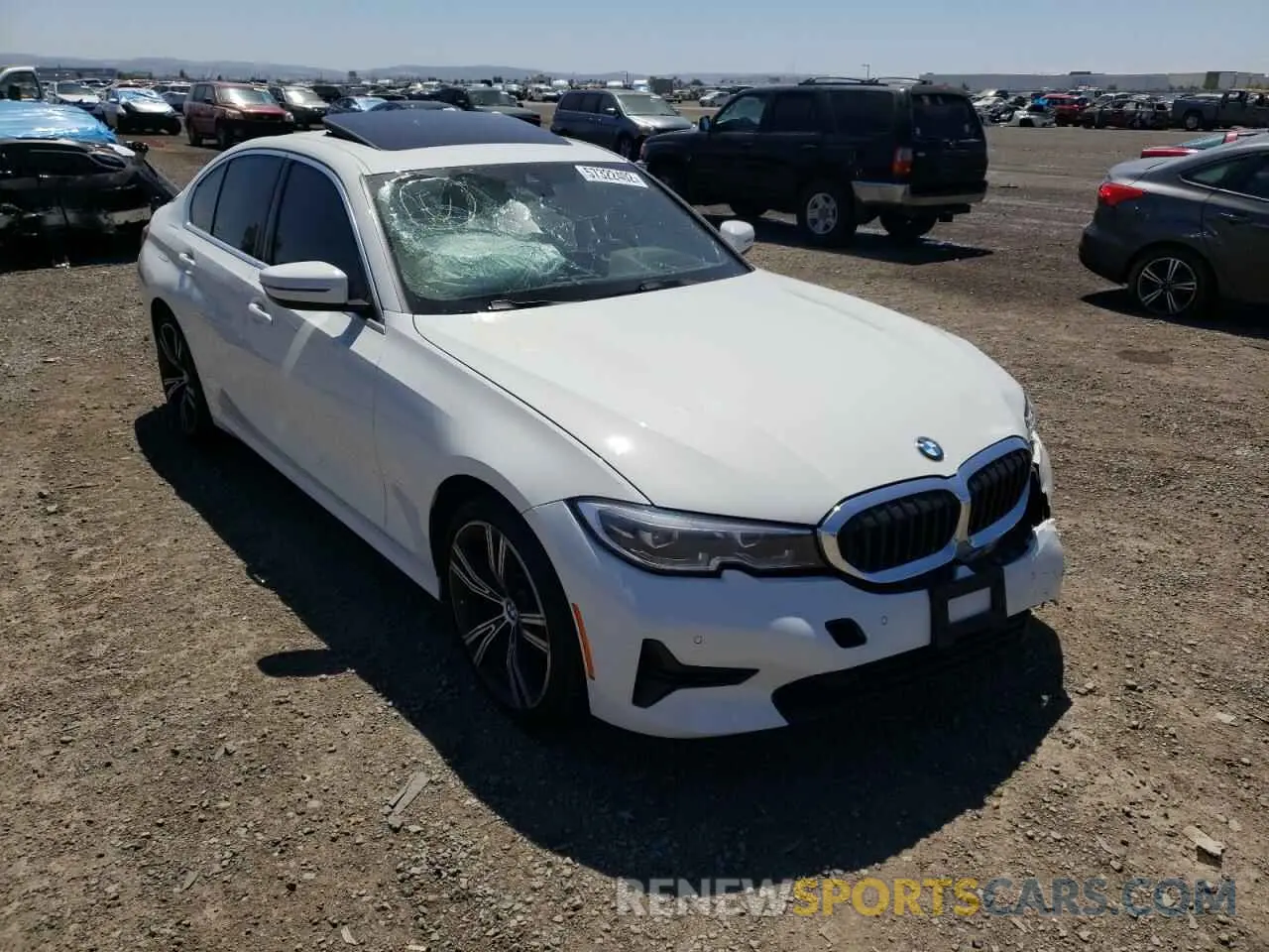 1 fotografías del automóvil dañado 3MW5R1J06L8B39993 BMW 3 SERIES 2020