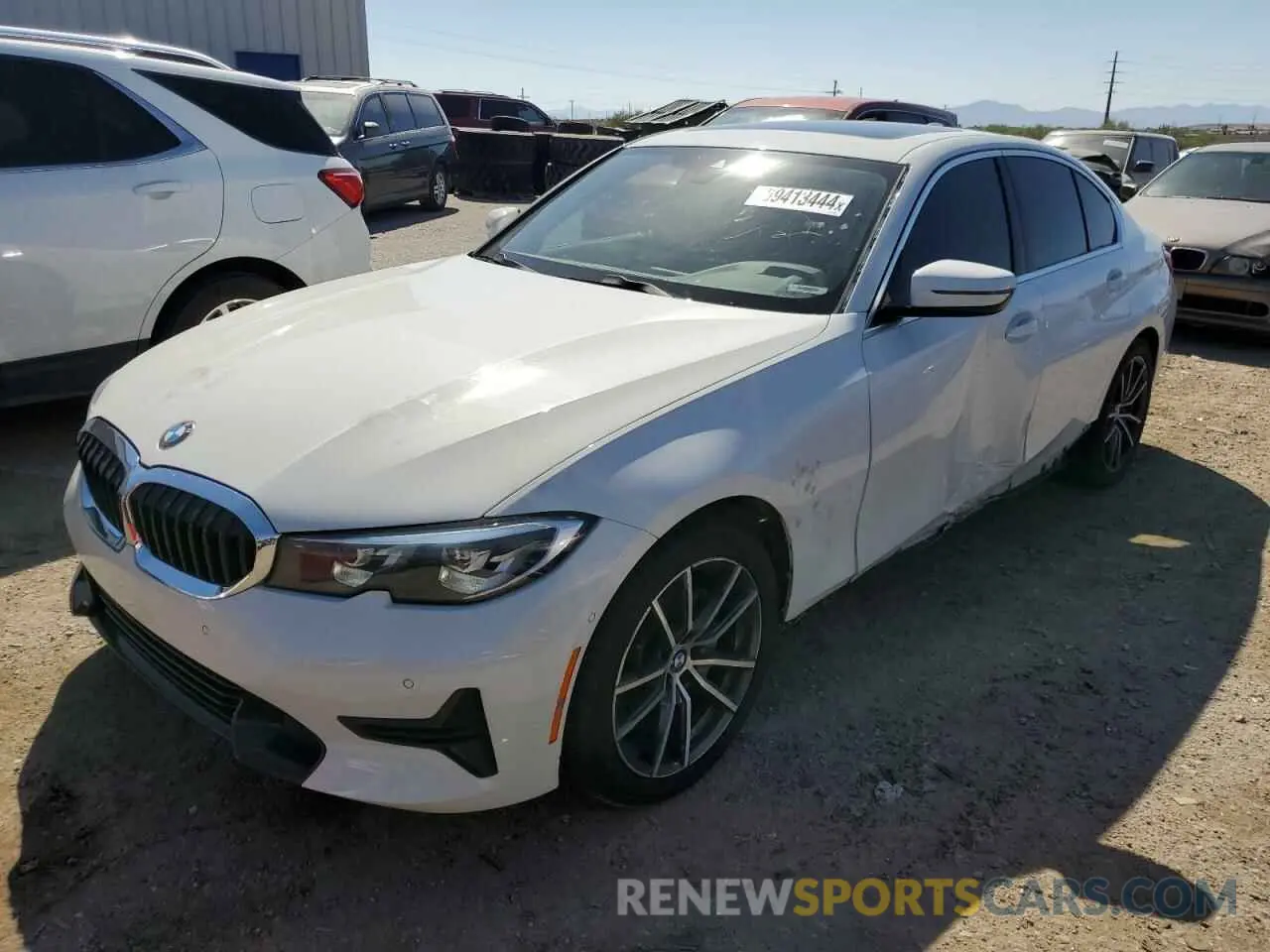 1 fotografías del automóvil dañado 3MW5R1J07L8B13967 BMW 3 SERIES 2020